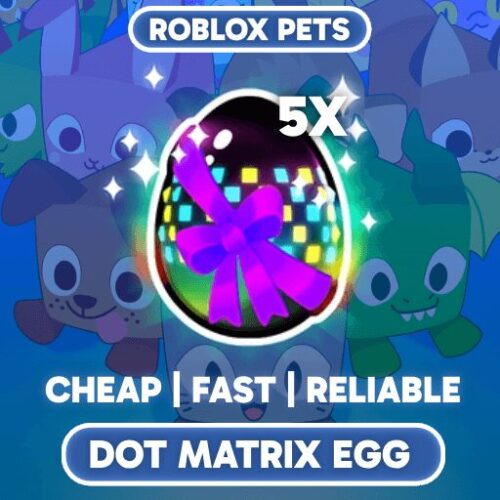 5x Dot Matrix Egg for Roblox Pet Simulator 99